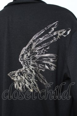 画像3: h.NAOTO / プリントカーデ  黒 Y-25-11-26-098-HN-TO-SZ-ZY