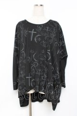 SEX POT ReVeNGe / SHOULDER LONG SLEEVE CUTSEW M 黒 Y-25-11-26-102-SP-TO-SZ-ZY