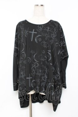 画像1: SEX POT ReVeNGe / SHOULDER LONG SLEEVE CUTSEW M 黒 Y-25-11-26-102-SP-TO-SZ-ZY