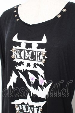 画像3: SEX POT ReVeNGe / 悪魔プリントダメージ入りロングカットソー M 黒 Y-25-11-26-106-SP-TO-SZ-ZY