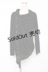 SEX POT ReVeNGe / マルカンドレープカーディガン  黒 Y-25-11-26-107-SP-TO-SZ-ZY