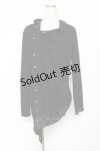 SEX POT ReVeNGe / マルカンドレープカーディガン  黒 Y-25-11-26-107-SP-TO-SZ-ZY