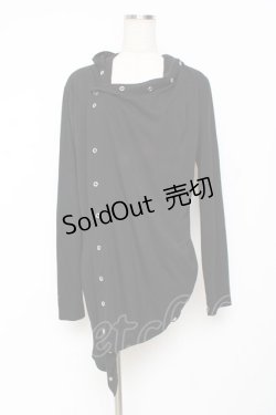 画像1: SEX POT ReVeNGe / マルカンドレープカーディガン  黒 Y-25-11-26-107-SP-TO-SZ-ZY