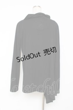 画像2: SEX POT ReVeNGe / マルカンドレープカーディガン  黒 Y-25-11-26-107-SP-TO-SZ-ZY