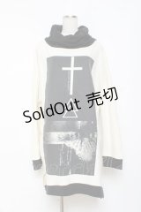 SEX POT ReVeNGe / グラフィックスウェットワンピース L オフ×黒 Y-25-11-26-108-SP-OP-SZ-ZY