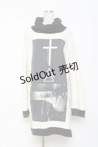 SEX POT ReVeNGe / グラフィックスウェットワンピース L オフ×黒 Y-25-11-26-108-SP-OP-SZ-ZY