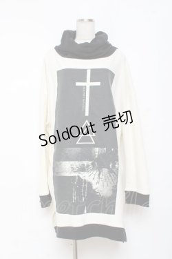 画像1: SEX POT ReVeNGe / グラフィックスウェットワンピース L オフ×黒 Y-25-11-26-108-SP-OP-SZ-ZY