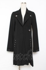 SEX POT ReVeNGe / 襟付きロングカーディガン M 黒 Y-25-11-26-109-SP-TO-SZ-ZI