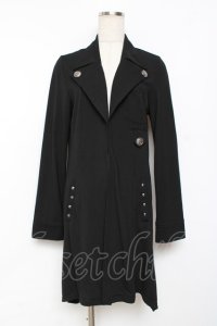 SEX POT ReVeNGe / 襟付きロングカーディガン M 黒 Y-25-11-26-109-SP-TO-SZ-ZI