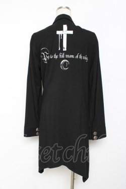 画像2: SEX POT ReVeNGe / 襟付きロングカーディガン M 黒 Y-25-11-26-109-SP-TO-SZ-ZY