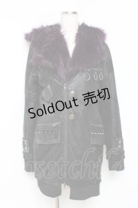 SEX POT ReVeNGe / GORGEOS FUR BLACK コート M 黒 Y-25-11-26-114-SP-CO-SZ-ZY