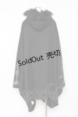 画像2: SEX POT ReVeNGe / ゴージャスポンチョパーカ L 黒 Y-25-11-26-115-SP-CO-SZ-ZY