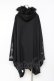 画像2: SEX POT ReVeNGe / ゴージャスポンチョパーカ L 黒 Y-25-11-26-115-SP-CO-SZ-ZY (2)