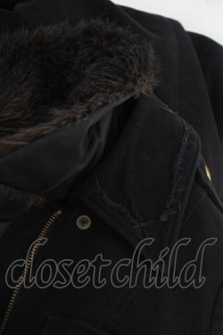 画像6: BPN / 襟ファーデザインロングコート  黒 Y-25-11-26-116-GO-CO-SZ-ZY