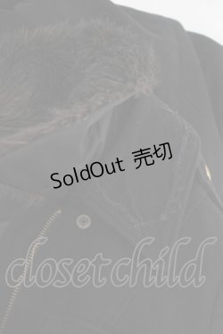 画像6: BPN / 襟ファーデザインロングコート  黒 Y-25-11-26-116-GO-CO-SZ-ZTC033