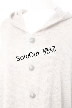 画像3: ALGONQUINS / ニットロングフードポンチョ F ベージュ Y-25-11-26-117-AL-TO-SZ-ZY