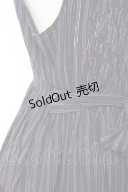 画像4: PUTUMAYO / ストライプトライワンピ  パープル Y-25-11-26-118-PT-OP-SZ-ZY