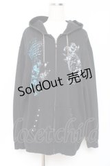 SEX POT ReVeNGe / グラフィックptZIPパーカー F 黒 Y-25-11-26-119-SP-TO-SZ-ZY