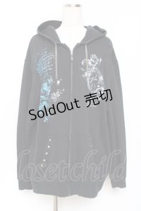 SEX POT ReVeNGe / グラフィックptZIPパーカー F 黒 Y-25-11-26-119-SP-TO-SZ-ZY