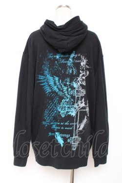 画像2: SEX POT ReVeNGe / グラフィックptZIPパーカー F 黒 Y-25-11-26-119-SP-TO-SZ-ZY