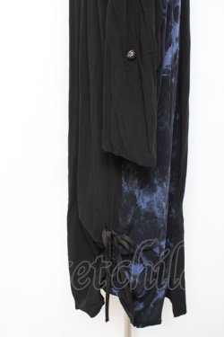 画像3: ALGONQUINS / タイダイフロント空きワンピース F 黒×青 Y-25-11-26-124-AL-OP-SZ-ZY