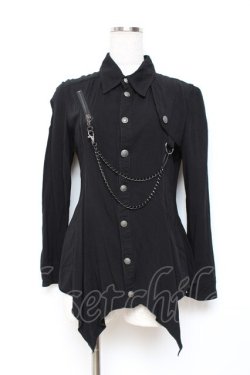 画像1: ALGONQUINS / イレヘムブラウス F 黒 Y-25-11-26-125-AL-BL-SZ-ZY