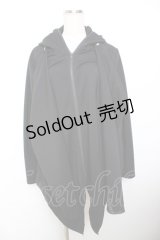 ALGONQUINS / 猫耳ZIPイレヘムパーカー F 黒 Y-25-11-26-126-AL-TO-SZ-ZY