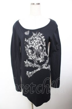 画像1: CIVARIZE / "Funeral"Skull Print 2P Cut and sewn 44 黒 Y-25-11-26-131-GO-BL-SZ-ZY