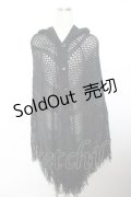 CIVARIZE / Array ローゲージニットポンチョ F ブラック Y-25-11-26-134-GO-TO-SZ-ZY