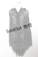 CIVARIZE / Array ローゲージニットポンチョ F ブラック Y-25-11-26-134-GO-TO-SZ-ZY