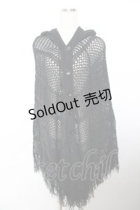 CIVARIZE / Array ローゲージニットポンチョ F ブラック Y-25-11-26-134-GO-TO-SZ-ZY