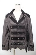 ALGONQUINS / ブロックチェック柄ジャケット F 黒 Y-25-11-26-136-AL-JA-SZ-ZY