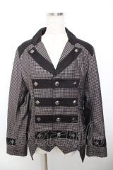 ALGONQUINS / ブロックチェック柄ジャケット F 黒 Y-25-11-26-136-AL-JA-SZ-ZI