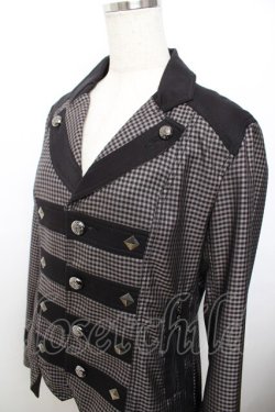 画像3: ALGONQUINS / ブロックチェック柄ジャケット F 黒 Y-25-11-26-136-AL-JA-SZ-ZY