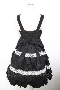 画像2: MAM MAXICIMAM / リリックローズラシーヌジャンパースカート  黒 Y-25-11-26-141-LO-OP-SZ-ZY