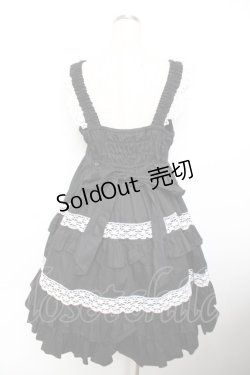 画像2: MAM MAXICIMAM / リリックローズラシーヌジャンパースカート  黒 Y-25-11-26-141-LO-OP-SZ-ZY