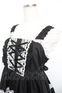 画像3: MAM MAXICIMAM / リリックローズラシーヌジャンパースカート  黒 Y-25-11-26-141-LO-OP-SZ-ZY