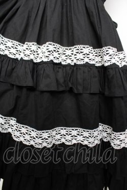 画像4: MAM MAXICIMAM / リリックローズラシーヌジャンパースカート  黒 Y-25-11-26-141-LO-OP-SZ-ZY