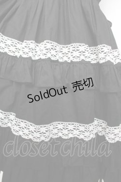 画像4: MAM MAXICIMAM / リリックローズラシーヌジャンパースカート  黒 Y-25-11-26-141-LO-OP-SZ-ZY