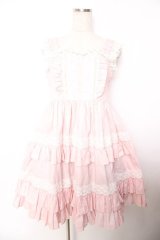 MAM MAXICIMAM / リリックローズラシーヌジャンパースカート  ピンク Y-25-11-26-142-LO-OP-SZ-ZY