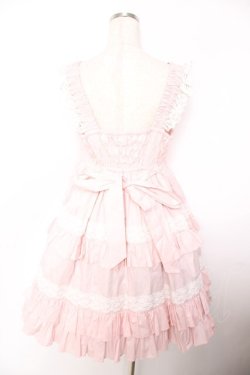 画像2: MAM MAXICIMAM / リリックローズラシーヌジャンパースカート  ピンク Y-25-11-26-142-LO-OP-SZ-ZY