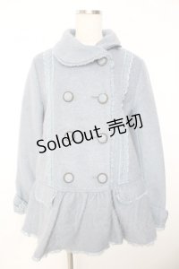 axes femme / ペプラムハーフコート M サックス Y-25-11-26-146-AX-CO-SZ-ZY