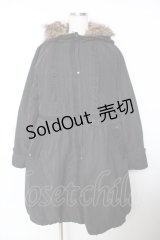 axes femme / ボアライナー付きモッズコート  黒 Y-25-11-26-147-AX-CO-SZ-ZY