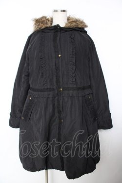 画像1: axes femme / ボアライナー付きモッズコート  黒 Y-25-11-26-147-AX-CO-SZ-ZY