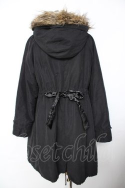 画像2: axes femme / ボアライナー付きモッズコート  黒 Y-25-11-26-147-AX-CO-SZ-ZY