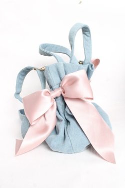 画像2: Maison de FLEUR / デニムギャザー2Wayトートバッグ  デニム Y-25-11-26-017-LO-BG-SZ-ZY