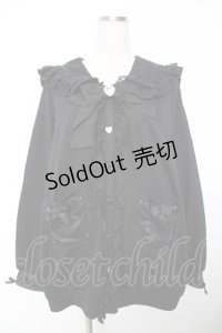 DearMyLove / ハートレースリボンセーラー裏毛チュニックブルゾン  黒 Y-25-11-26-151-EL-TO-SZ-ZY