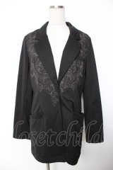 Ozz Croce / プリントジャケット  黒 Y-25-11-26-152-OO-JA-SZ-OS