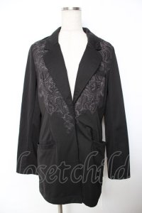 Ozz Croce / プリントジャケット  黒 Y-25-11-26-152-OO-JA-SZ-OS