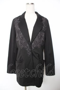 画像1: Ozz Croce / プリントジャケット  黒 Y-25-11-26-152-OO-JA-SZ-ZY